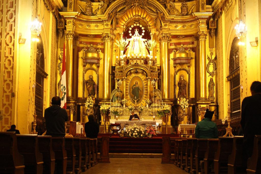 Virgin Mary with Priests