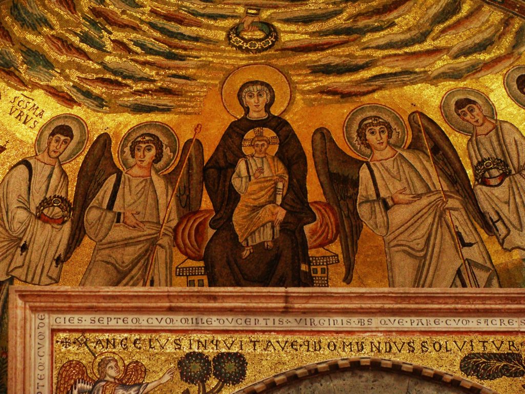 Virgin Mary, Angels. and Saints