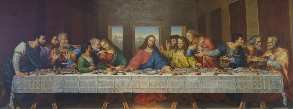 Jesus Institutes the Eucharist at the Last Supper