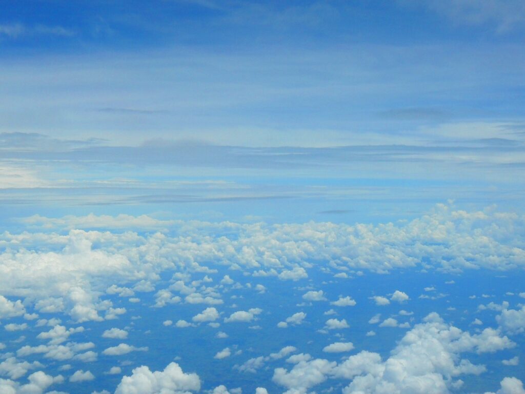 Blue sky with clouds