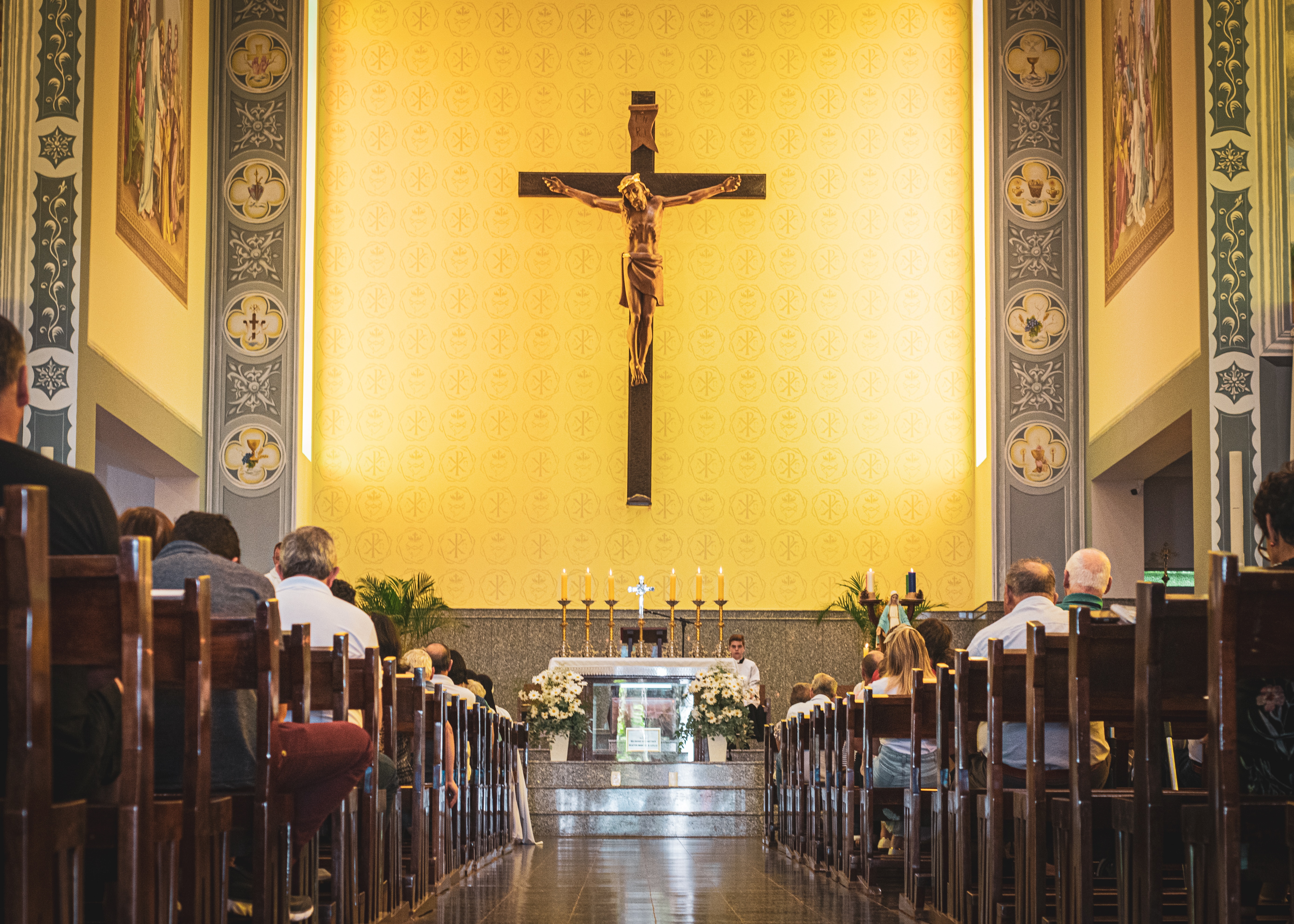 People praying in Church