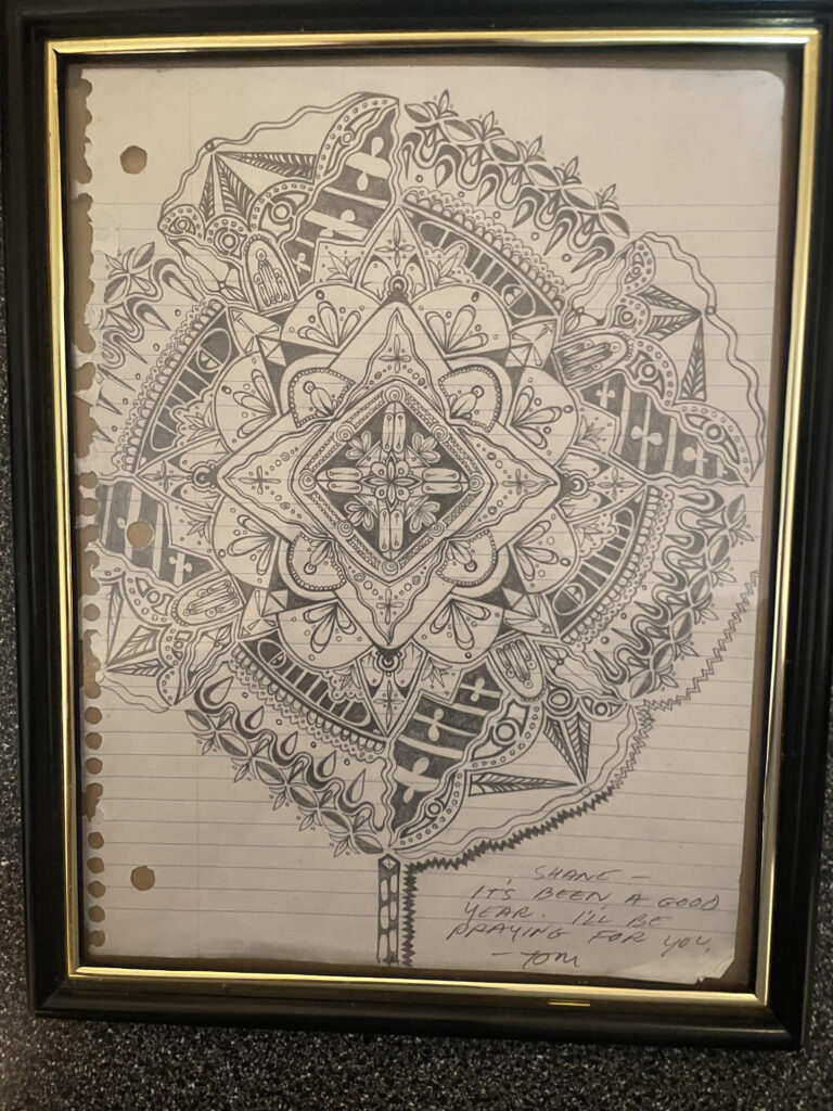 Eucharist drawn in detail